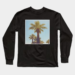 Pretty picture of a Palm Tree. Pretty Palm Trees Photography design with blue sky Long Sleeve T-Shirt